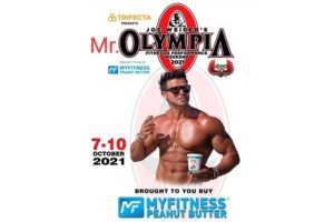 MyFitness Peanut Butter Associates with Mr. Olympia World Body Building Competition to Be Held In October 2021