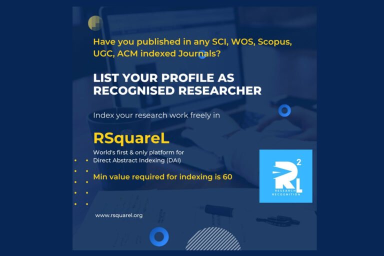 RSquareL: World’s First and Only platform for Direct Abstract Indexing of research works by Author(s)