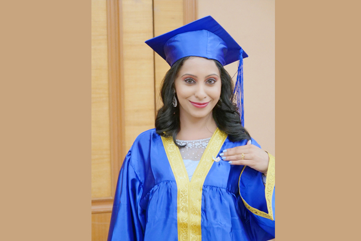 Shreyaa Sumi -International Model is conferred with a Honorary Doctorate from USA University