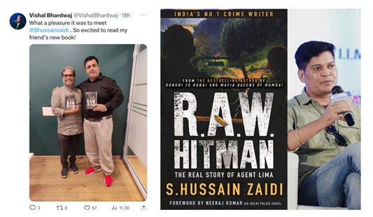 Vishal Bhardwaj came forward to support non-fiction crime author, S. Hussain Zaidi’s next book R.A.W Hitman