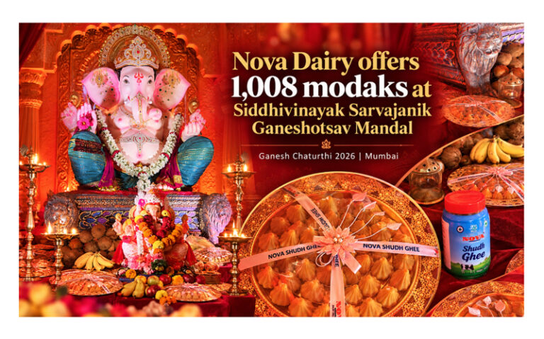 From a 120 Kg Modak to 1,008 Modaks: Nova Dairy Continues Its Ganesh Chaturthi Tradition in Mumbai