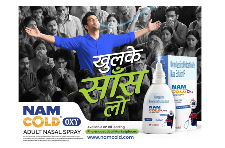 Lincoln Pharmaceuticals’ Namcold Oxy Brings “Khulke Saans Lo” to India’s Nasal Relief Market